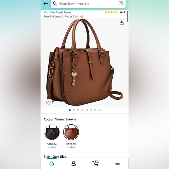 Fossil Ryder Satchel Handbag - Picture 3 of 13